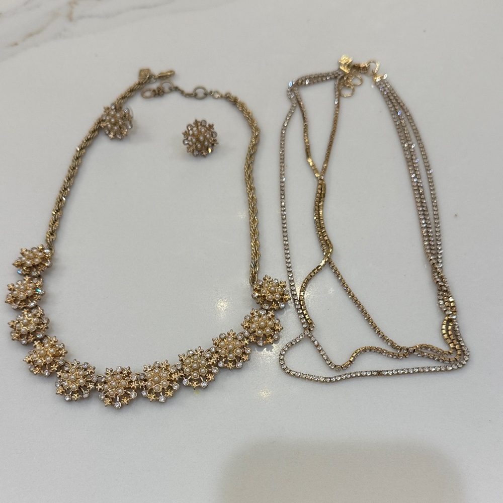 Banana Republic Gold and Silver Necklace Set